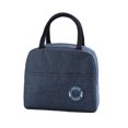 thumbnail image 1 of Cateissary Bolsa de lonchera aislada con cremallera de papel de aluminio de tela Oxford portátil impermeable Almacenamiento y organización del hogar azul, 1 of 6