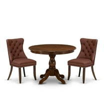 East West Furniture 3 Piece Kitchen Table & Chairs Set