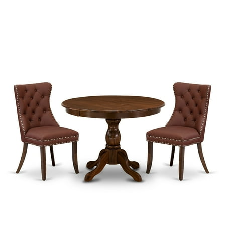 East West Furniture 3 Piece Kitchen Table & Chairs Set