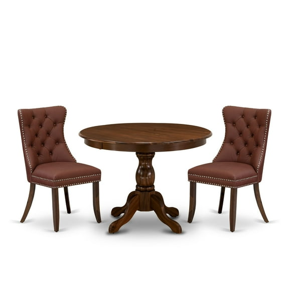 East West Furniture 3 Piece Kitchen Table & Chairs Set