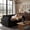 Black, variant on 110'' Oversized L Shaped Couch for Living Room, Cloud Couches with Washable Corduroy Cover, Modern 4-Seater Comfy Deep-Seat Sofa with Movable Ottoman and 2 Throw Pillows for Apartment, Beige