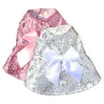 thumbnail image 1 of SPRING PARK Pet Clothing Summer Cute Princess Bow-knot Decor Sequins Design Skirt Teddy Costume for Dog, 1 of 7