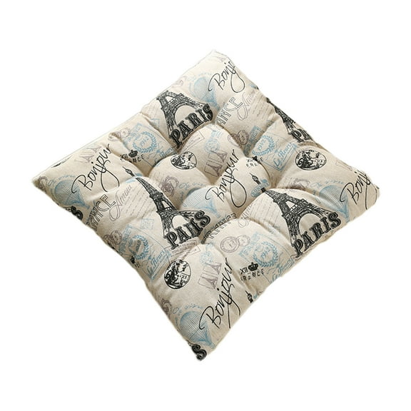 Luoshdecor Bohemian Chair Pad,Square Plaid Seat Cushion for Dining Chairs, Office Chair, Car,Patio,15.7 in