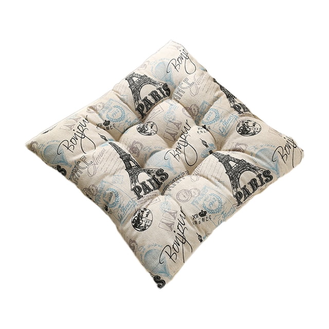 Colorful Chair Cushion Pad With Straps Foldable, Design For Indoor Outdoor Patio Furniture, Comfortable & Durable For Rocking Chairs Benches Swings