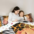 thumbnail image 4 of Castle Fairy Kawaii Capybara Bedding Comforter Set,Animal Print Patchwork Full Bedding Set, 4 of 8