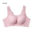 thumbnail image 1 of Sujetador inalámbrico para mujer, transpirable, Hacer subir, bralette, niña, sexy, encaje, malla, ropa interior, regalo superior, rosa, 36/80 Kearding AP001191-02B, 1 of 7