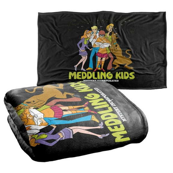 Scooby Doo Meddling Kids Silky Touch Super Soft Throw Blanket 36" x 58"