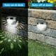 thumbnail image 5 of Paquete de 2 a 12 luces solares para exteriores, lámparas de pared impermeables, luces LED decorativas para vallas, para el hogar, el jardín, el patio, las escaleras, 5 of 5