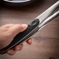 thumbnail image 4 of Pinces de Gril, Outils de Cuisine à Long Manche en Acier Inoxydable - Pinces de BBQ en Acier Inoxydable à Retourner - pour Steak Poisson Pain Aliments Grillades Cuisson Service Maison Appartement Restaurant Plein Air Camping (Noir), 4 of 9