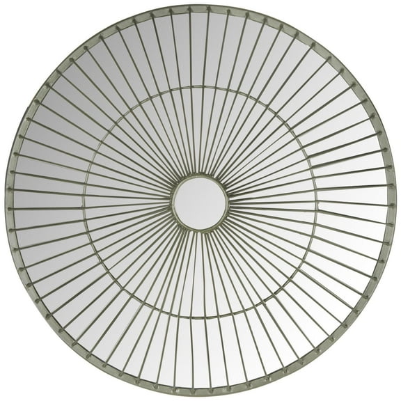 SAFAVIEH Gemini 3D Cone Wall Mirror, Silver