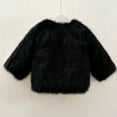 thumbnail image 5 of MKOSPLRT Girls Faux Fur Coat Open Front Furry Coats Long Sleeve Parka Shaggy Jacket Winter Warm Fluffy Outerwear 1-12 Years, 5 of 5
