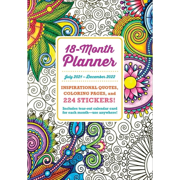 2022 Coloring Planner (Other) - Walmart.com