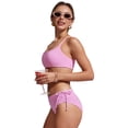 thumbnail image 4 of Bombacha de Bikini CRZ YOGA de Cintura Media Ajustable Rosa S, 4 of 5