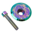 thumbnail image 4 of BCLONG Bike Aluminium Oil Slick Headset Stem Top Cap bolt 1/8",Commuter, 4 of 9