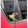 thumbnail image 3 of 5 uds 3D lindo Peep Frog pegatinas divertidas para coche camión ventana vinilo calcomanía gráficos Auto Rojo Verde, 3 of 5