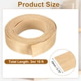 thumbnail image 2 of Uxcell 3/4" x 10 ft Wood Edge Banding, Pre-Glued Iron On Edging Strip, Plywood Wood Grain Repair Tape for Cabinet Repair, Furniture Restoration, Handicraft DIY, Birch, 2 of 6