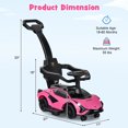 thumbnail image 3 of OLAKIDS 3 in 1 Ride on Push Car, Licensed Lamborghini Stroller Sliding Walking Car with Push Handle, Music, USB, Headlight, Under Seat Storage, Kids Foot-to-Floor Toy for 18-60 Months, 3 of 10