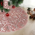 thumbnail image 5 of AuroraX Christmas Tree Skirts Weighted Snowflake Sequin 35 Inches Tree Skirts Festive Xmas Skirts with Socks Home Farmhouse Party Supplies, 5 of 6