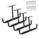 thumbnail image 3 of 4 ganchos de almacenamiento para garaje superior, ganchos colgantes para caña de pescar, escalera de madera negro, 3 of 9