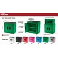 thumbnail image 3 of Hyper Tough Mini Tool Cabinet, 11.6-inch Steel Storage, WC Green, Double Doors, Non-Slip Top Mat, 3 of 3