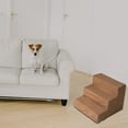 thumbnail image 3 of Escalera portátil para perros Sunnimix Marrón 3 peldaños, 3 of 8