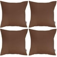 thumbnail image 1 of Thmyo Paquete de 4 fundas de almohada 100% algodón, cómodas, decorativas y sólidas, fundas de cojín cuadradas, fundas de almohada en blanco para sublimación, fundas de almohada navideñas para sofá (18, 1 of 4