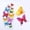 A, variant on 3D Butterfly Wall Stickers 12PCS Double Wings, Colorful Butterfly Decals for Window Refrigerator Bedroom, Reusable Butterfly Decorations for Home Office Party, 3D Butterfly Wall Art