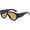 Black/Brown Lens, variant on Retro Trendy Aviator Sunglasses for Women Men  70s Thick Frame Sun Glasses  Classic Stylish Shades