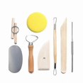 thumbnail image 3 of 25-Piece Sculpting Tool Set for Clay Modeling and Pottery Crafting with Wooden and Rubber Tools, 3 of 4