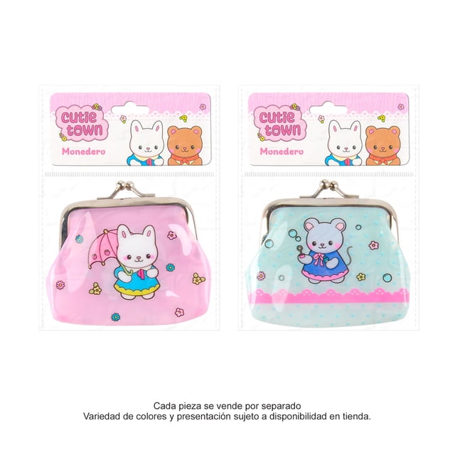 Monedero Prichos Cutie Town Varios Modelos de Plástico y Metal 1 Pieza