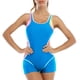 thumbnail image 4 of Traje de baño deportivo para mujer Traje de baño sin espalda cómodo con bloqueo de color conservador OAVQHLG3B Store lin121212, 4 of 4