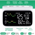 thumbnail image 6 of MMIZOO Upper Arm Blood Pressure Monitor 2x199 Memory, LED Backlit, 6 of 6
