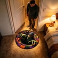 thumbnail image 2 of Halloween Round Rug 3D Optical Illusion Floor Mat Non- Witch Spider Vortex Hole Printed Doormat For Entryway Halloween Party Indoor Home Decor, 2 of 2