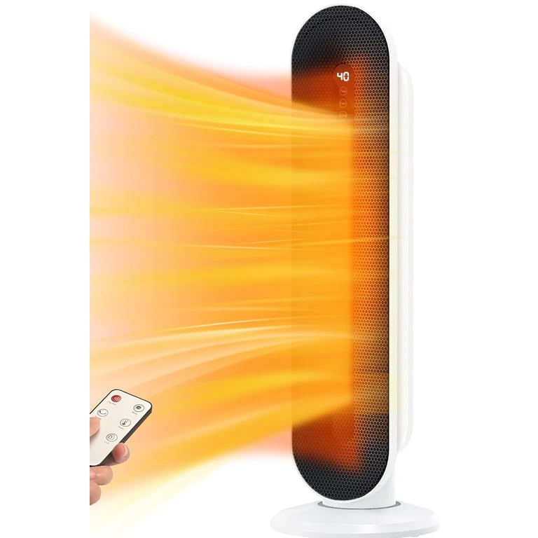 SUGIFT 1500W Ceramic Tower Space Heater, White photo 1