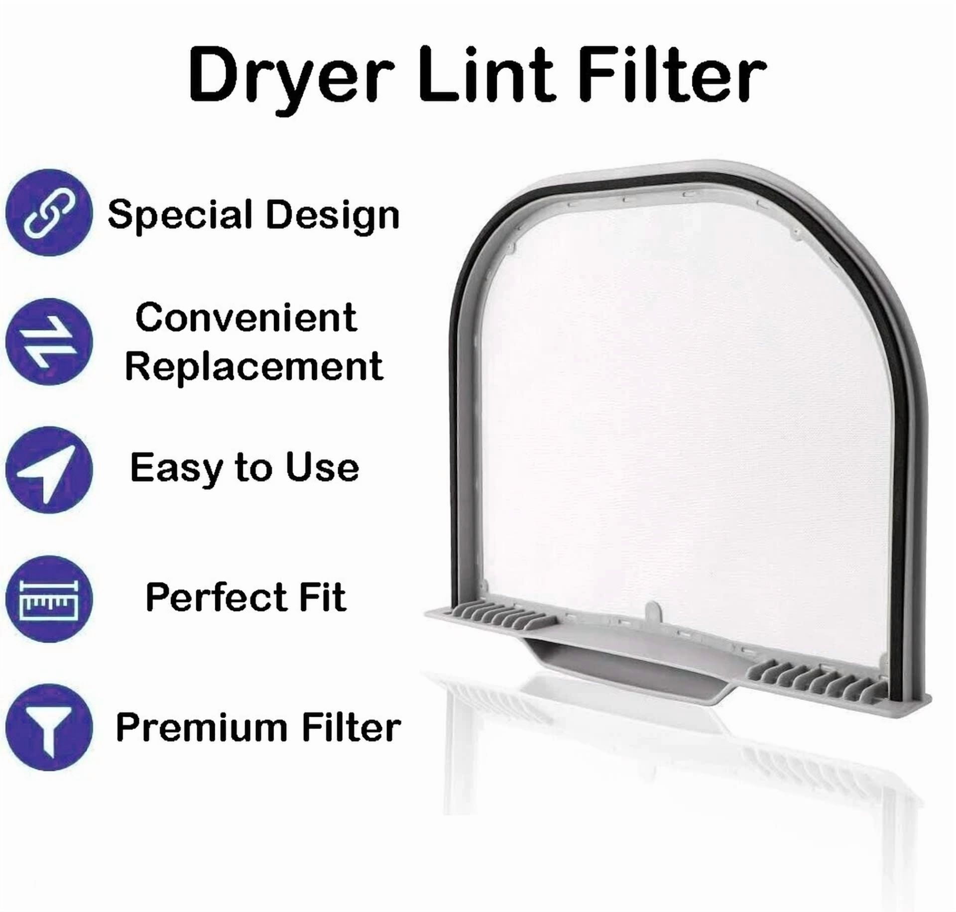 CIRCLE- Lint Screen Filter For Lg Dryer Rn13B1Gs8 Rn13U4As8W Rn13U4Bs8W Rn13U6E Rv1047A