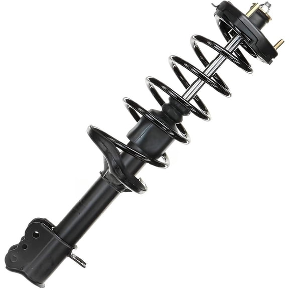 Detroit Axle - Rear Right Passenger Side Strut w/Coil Spring Assembly Replacement for 2002 2003 Mazda Protege5