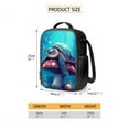 thumbnail image 5 of Yuyamidu Sea Turtle Backpack with Lunch Bag Set of 4 Mushroom Bookbag for Girls with Lunch Box Boyg Bookbag for Kids Middle School Book Bag Lunch Tote Pencil Case Water Bottle Bag, Blue, 5 of 7