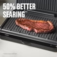 thumbnail image 4 of George Foreman Parrilla de tama&ntilde;o familiar y prensa para panini, revestimiento cer&aacute;mico antiadherente, pendiente para eliminar grasa, &aacute;ngulo ajustable, uso en interior, 4 of 7