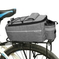 thumbnail image 2 of 10L Cycle Rear Rack Pannier Trunk Bag , Gray, 38x15.5x18cm, 2 of 10