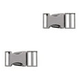 thumbnail image 2 of Youkk Metal Bag Webbing Belt Buckle Clip Clasp Stylish and Sturdy Gray black Inner diameter 19mm 2Set, 2 of 6