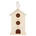 thumbnail image 1 of Nidos colgantes de madera para pájaros, casa de cría, caja de descanso, suministros para exteriores, jardín para loros., 1 of 14