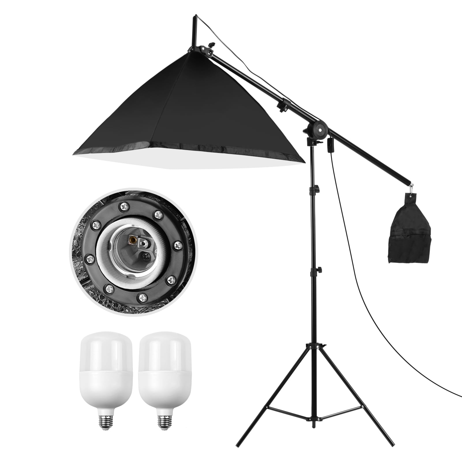 50cm x 70cm Studio Lighting Photo Softbox For 4 Socket E27 Lamp Bulb Head Europe 