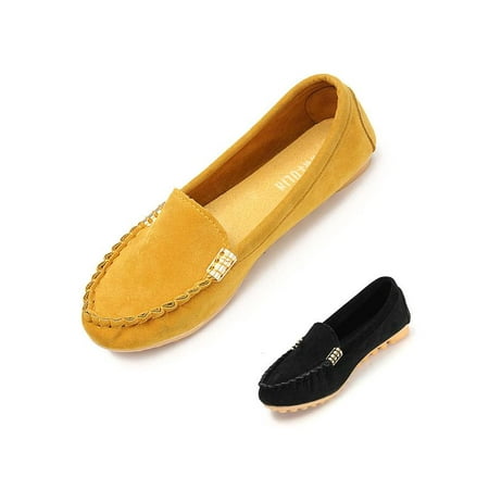 Loafer Moccasin Shoes - Meigar Women Loafers Comfort Moccasin Ballerina Ballet Flat Shoes