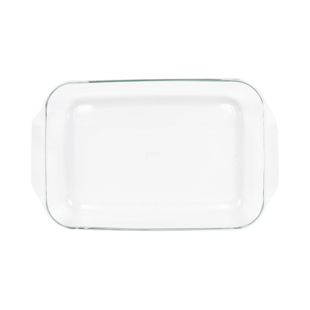 Plato para hornear Pyrex Basics de vidrio transparente de 4,5 L, original de EE. UU.