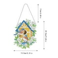 thumbnail image 2 of LILELIS DIY Art Painting Wreath Kits Special Shaped Rhinestone Art Window Pendants Home Garden Wall Hanging Kits Double Pattern ( Side Point Garland en Chandelier Party, 2 of 3