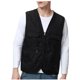 thumbnail image 2 of pstuiky Camiseta sin mangas para hombre, Camiseta de tirantes con cuello en V, multibolsillos y cremallera para exteriores, de color liso y práctica para hombre Camisas para hombres xxxxl, 2 of 7