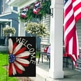 thumbnail image 2 of 4th of July Patriotic Garden Flag 12.5x18 Double Sided for Outside, Welcome American Daisy Memorial Day Independence Day Holiday Outdoor Yard Flag Deoration 4-12, 2 of 6
