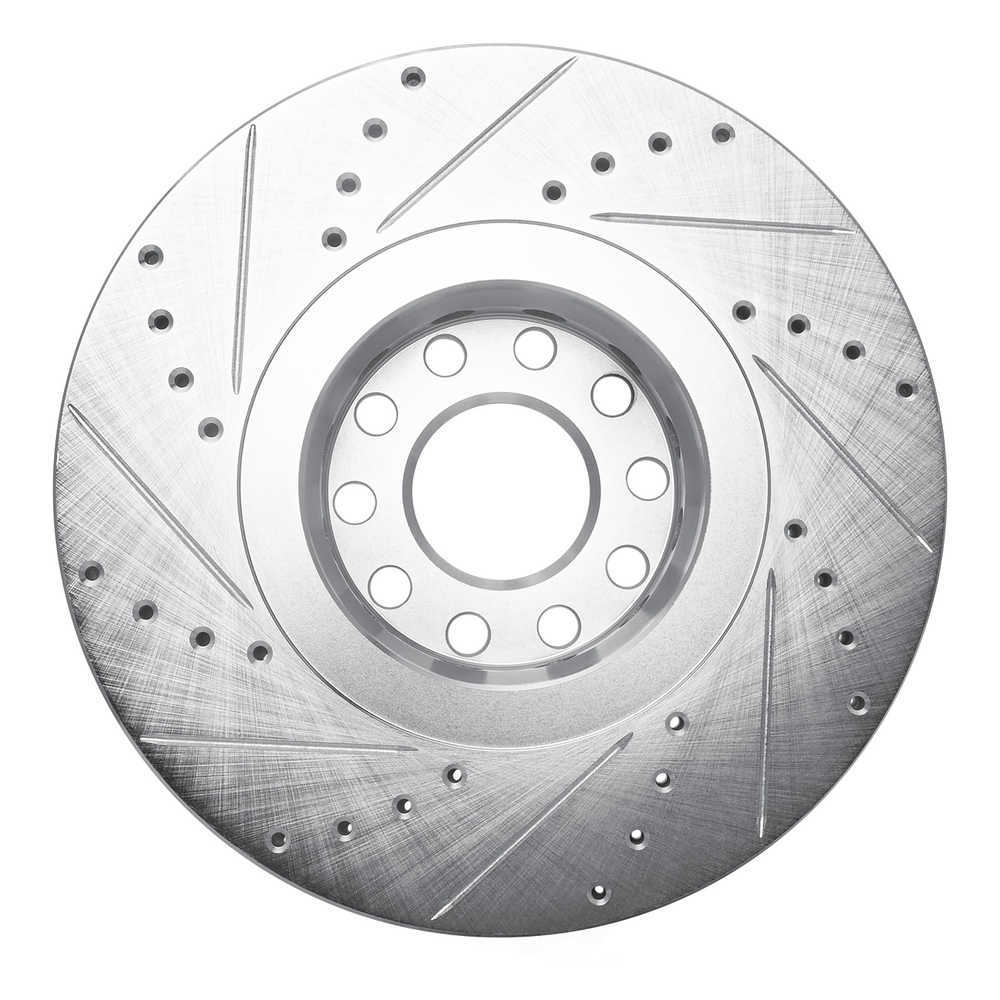 Dynamic Friction Company 631-74024R DFC Brake Rotor - Drilled And Slotted - Silver