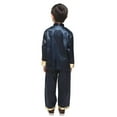 thumbnail image 4 of Byoo Toddler Boy Tang Suit Festival Children's Satin Long Sleeve Shirt and Pants Outfits, 4 of 4