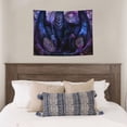 thumbnail image 5 of Bingfone Fantasy Dragon In Cathedral Tapestry Wall Hanging Decor for Living Room Bedroom Dorm Classroom Office Decor 29x37 Inch, 5 of 8